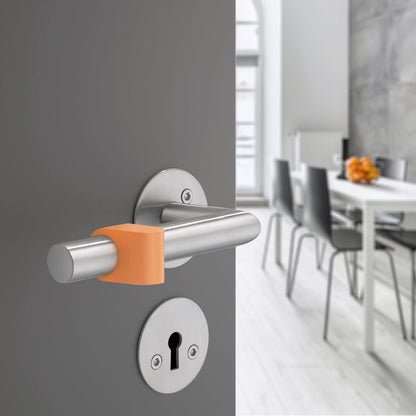 BESLAGSBODEN - Door stop for handle, Black rubber, Length 34 mm
