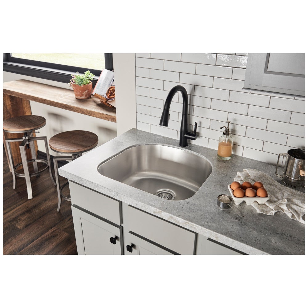 23-1/4" L x 20-7/8" W x 9" D Undermount 18 Gauge Stainless Steel Single Bowl Sink