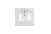 James Martin 26" Single Carrara White Marble Top with Sink, 3cm