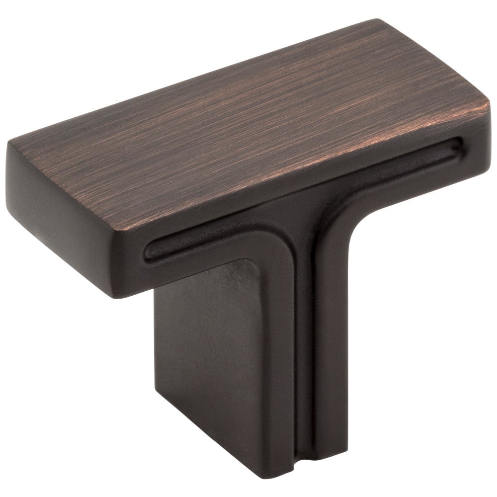 Hardware Resources 1-3/8" Overall Length Satin Nickel Rectangle Anwick Cabinet Knob