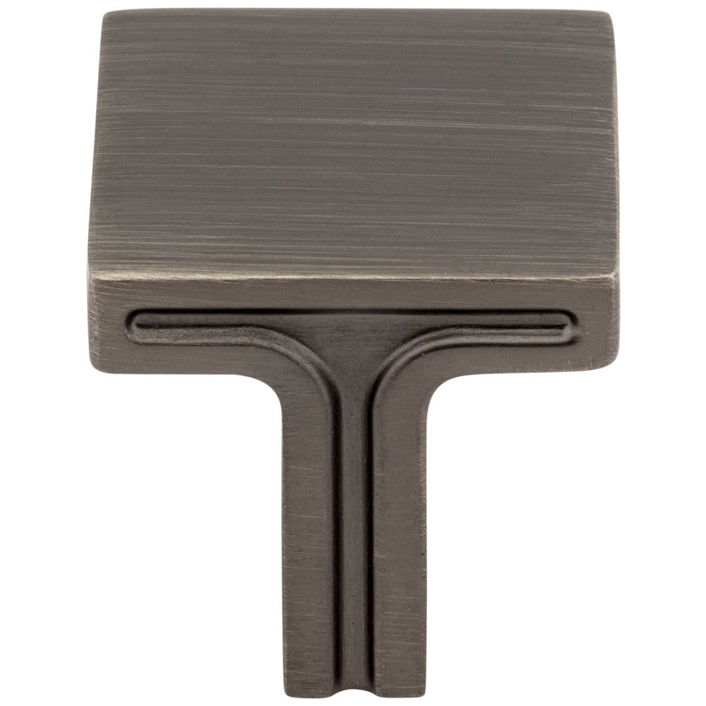 Hardware Resources 1-1/8" Overall Length Satin Nickel Square Anwick Cabinet Knob