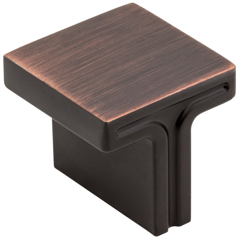 Hardware Resources 1-1/8" Overall Length Satin Nickel Square Anwick Cabinet Knob