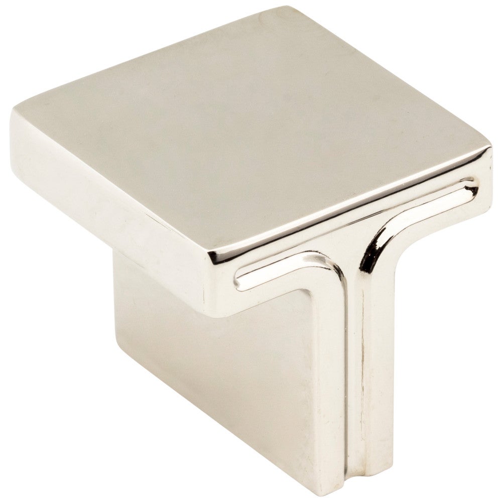 Hardware Resources 1-1/8" Overall Length Satin Nickel Square Anwick Cabinet Knob