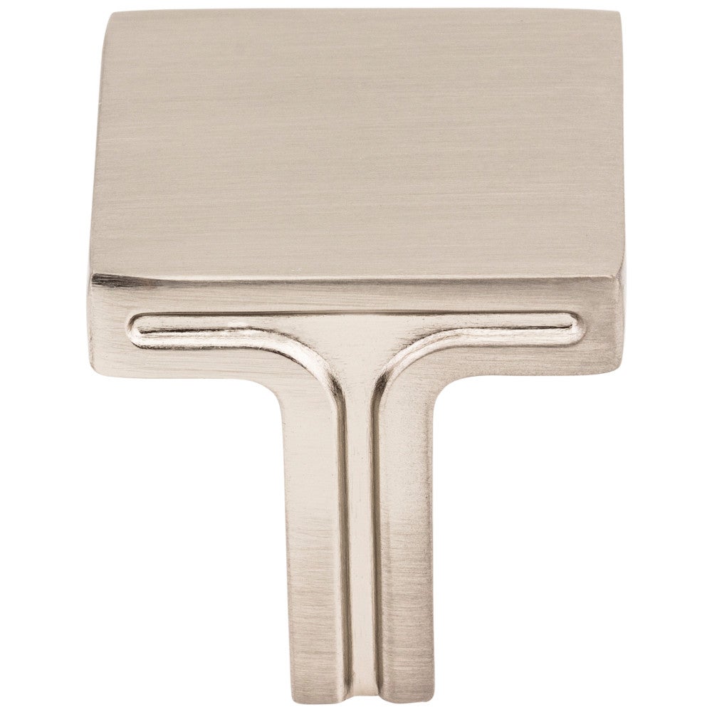 Hardware Resources 1-1/8" Overall Length Satin Nickel Square Anwick Cabinet Knob