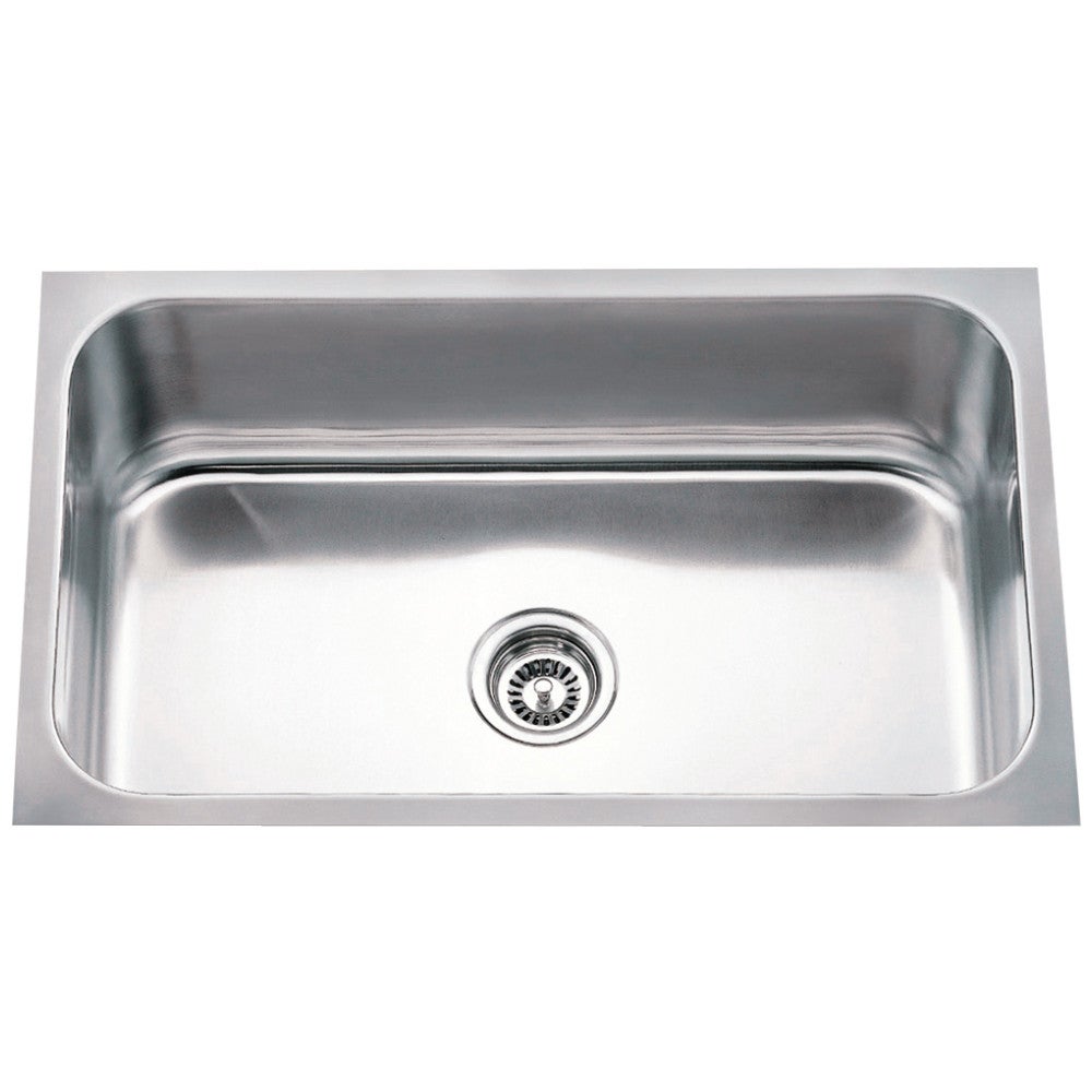 Hardware Resources 30" L x 18" W x 9" D Undermount 18 Gauge Stainless Steel Single Bowl Sink