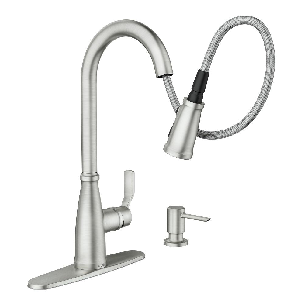 Nolia One-Handle High Arc Pulldown Kitchen Faucet