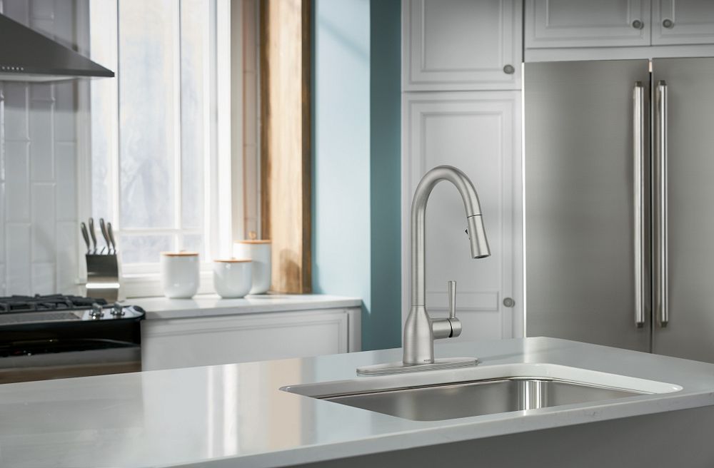 Adler One-Handle High Arc Pulldown Kitchen Faucet