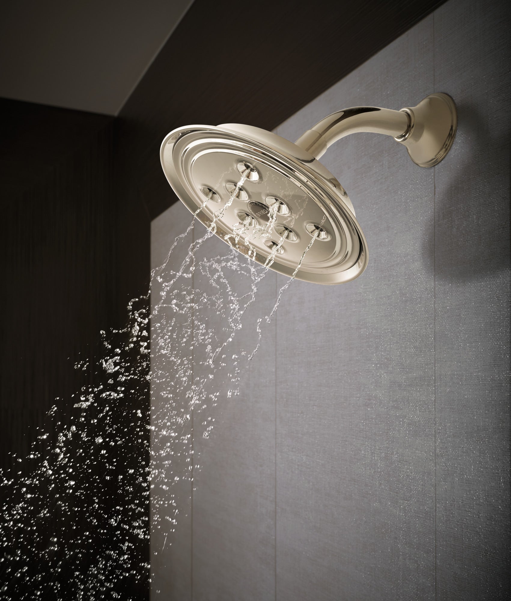 Brizo Essential™ Shower 7" Classic Round H<sub>2</sub>Okinetic<sup>®</sup> Single Function Wall Mount Showerhead