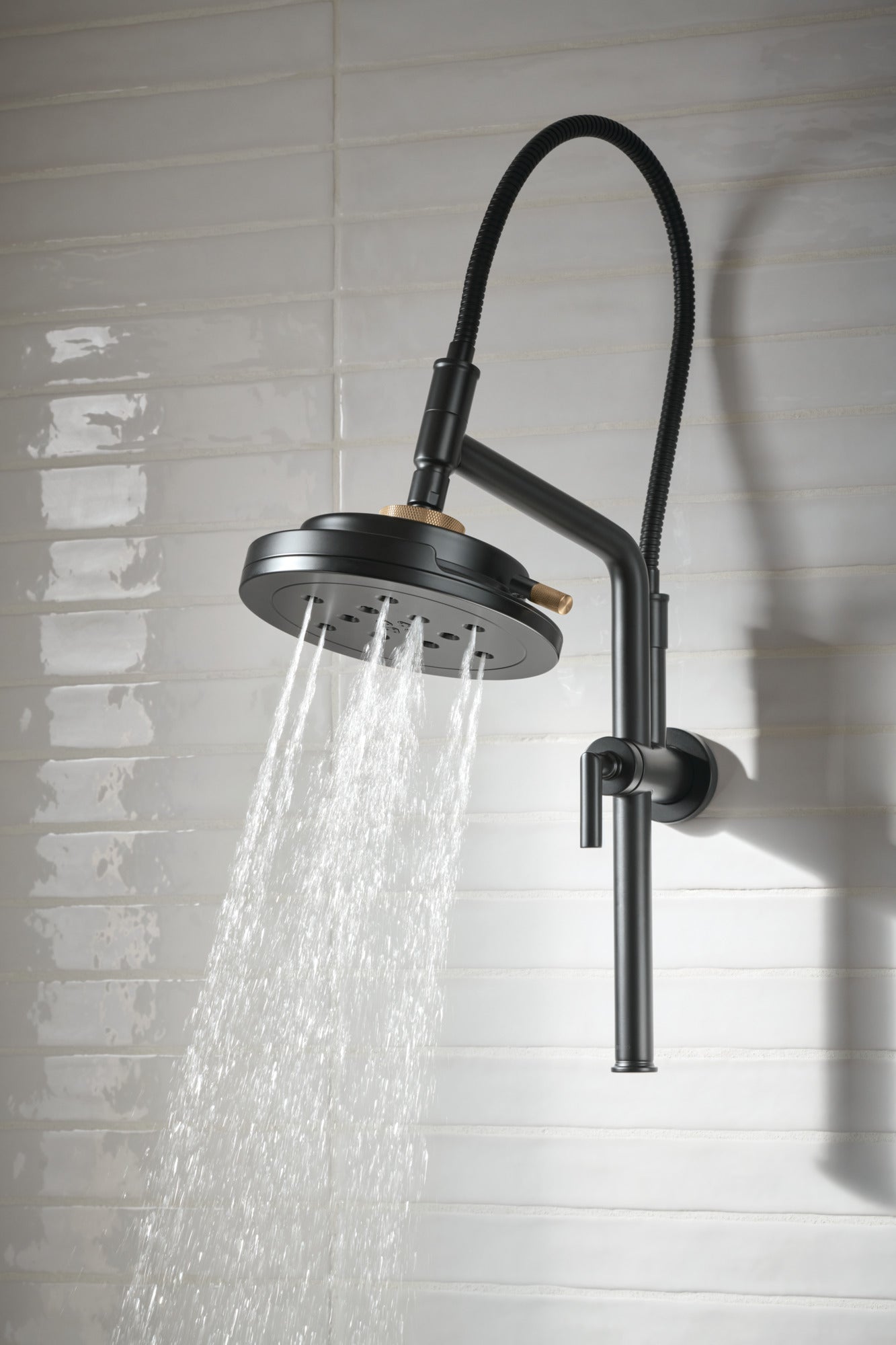 Brizo Essential™ Shower 10 7/16" Linear Round Slide Bar Shower Arm And Flange