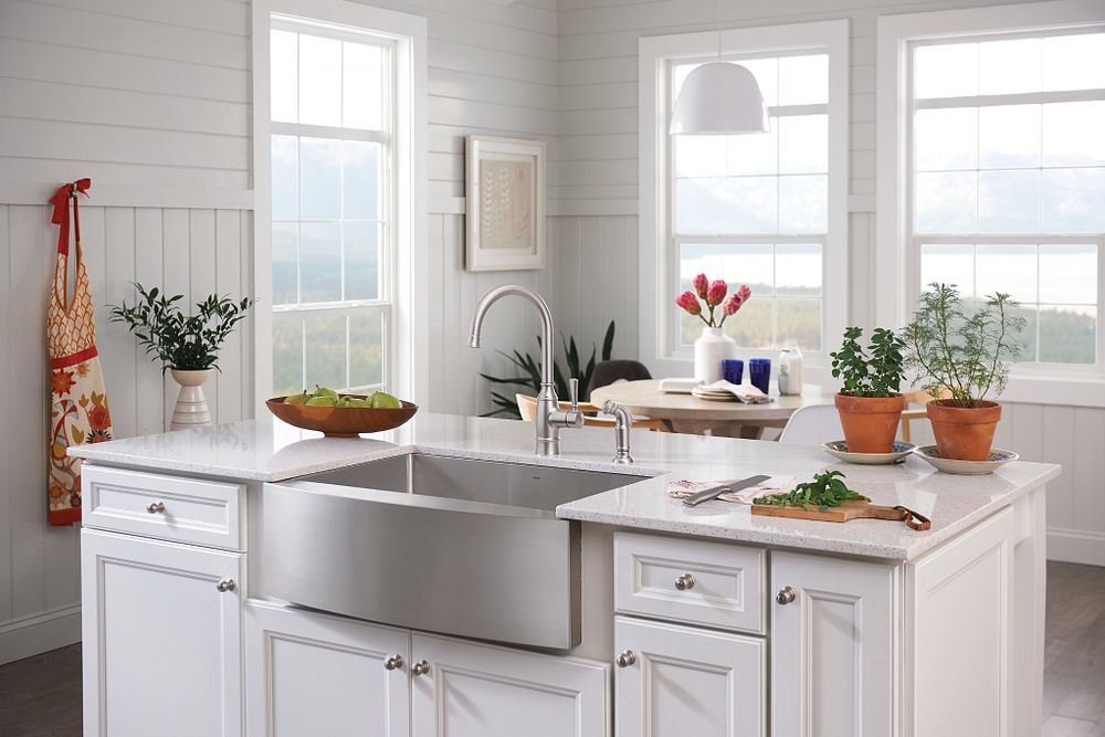 Prep 30" Undermount Apron Front Single Bowl Sink