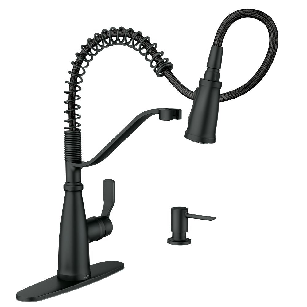 Nolia One-Handle Pre-Rinse Spring Pulldown Kitchen Faucet