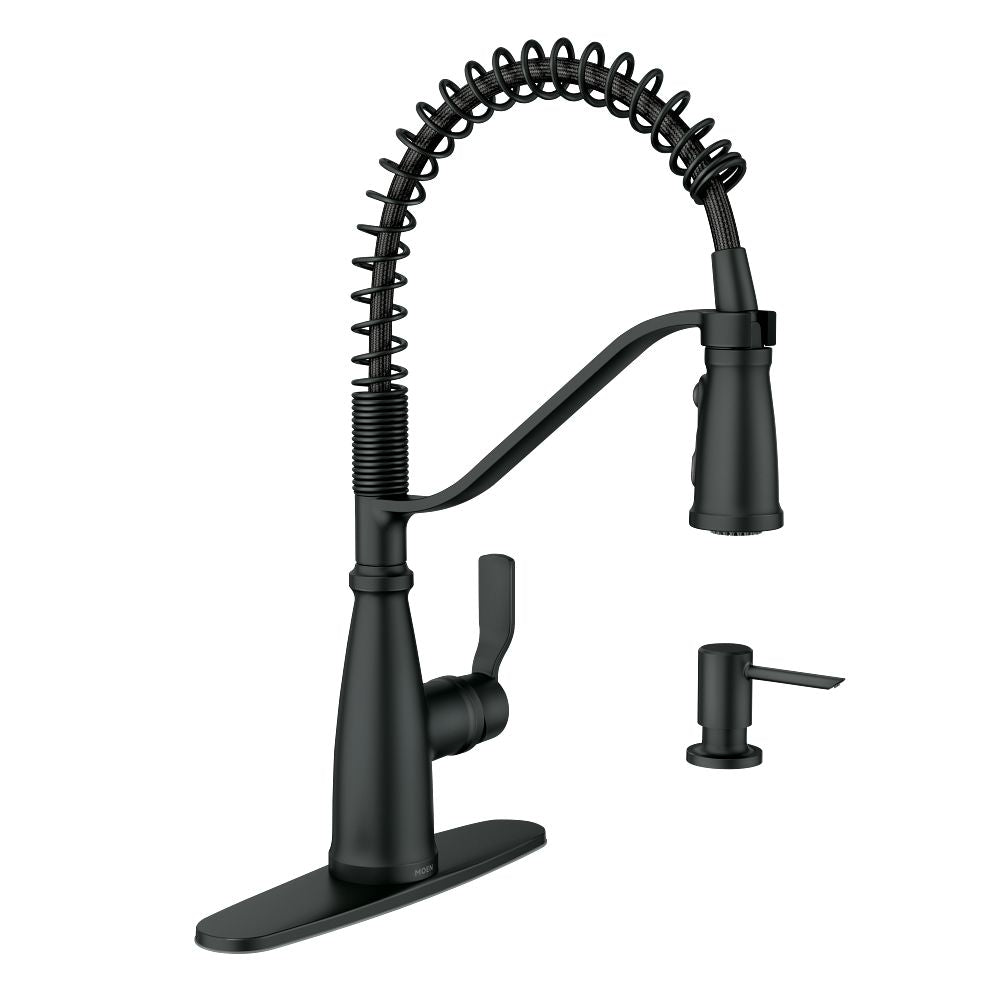 Nolia One-Handle Pre-Rinse Spring Pulldown Kitchen Faucet