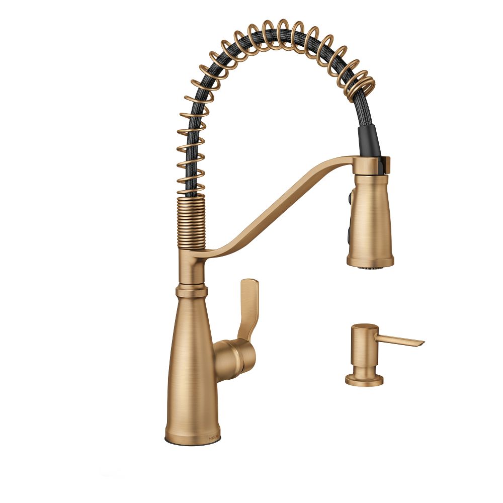 Nolia One-Handle Pre-Rinse Spring Pulldown Kitchen Faucet
