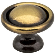 Hardware Resources 1-3/16" Diameter Antique Brass Kingsport Cabinet Mushroom Knob
