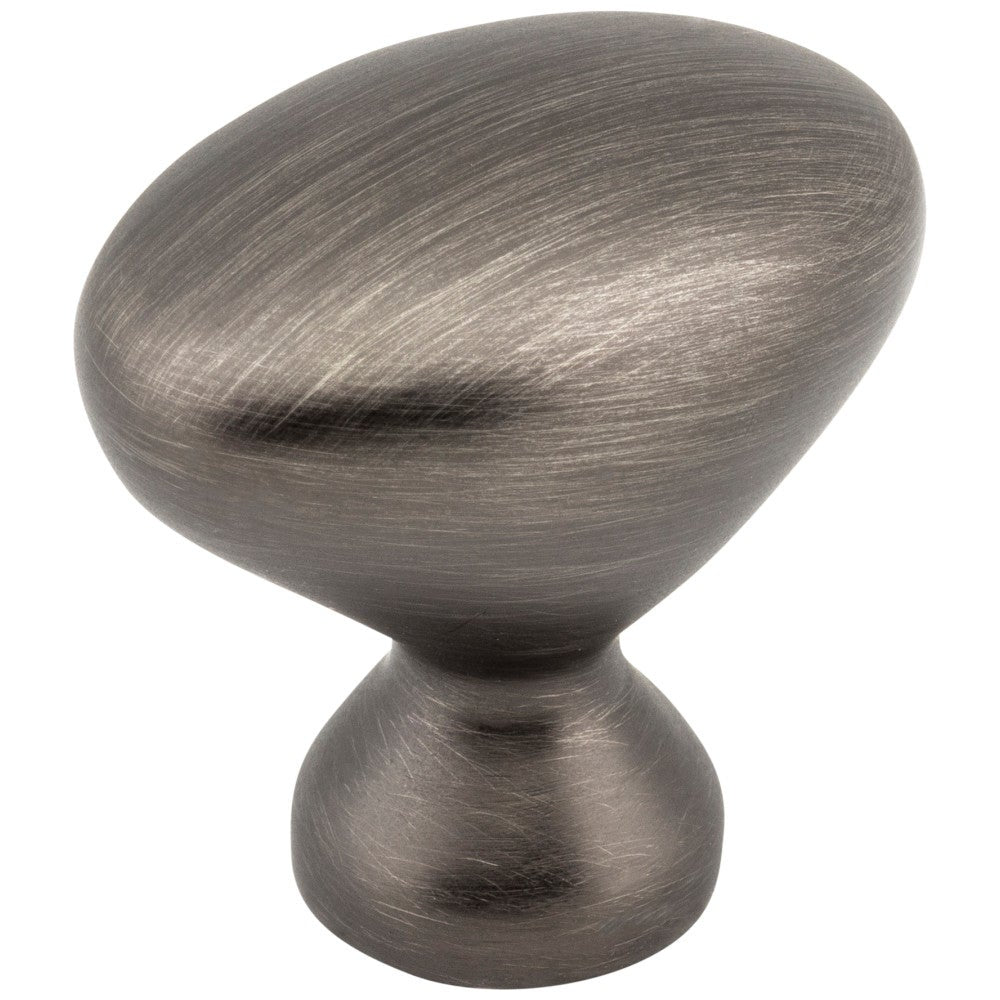 Hardware Resources 1-1/8" Overall Length Satin Nickel Oval Merryville Cabinet Knob