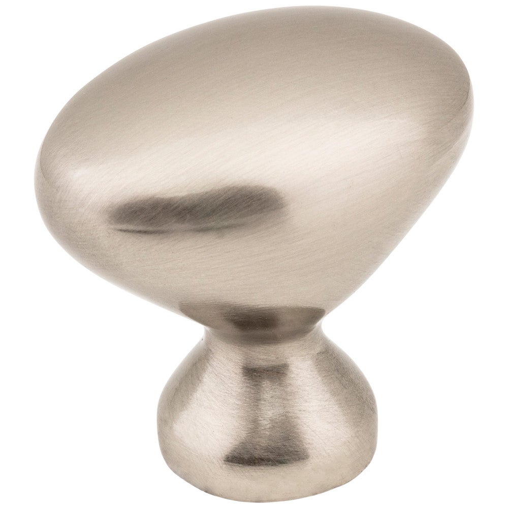 Hardware Resources 1-1/8" Overall Length Satin Nickel Oval Merryville Cabinet Knob