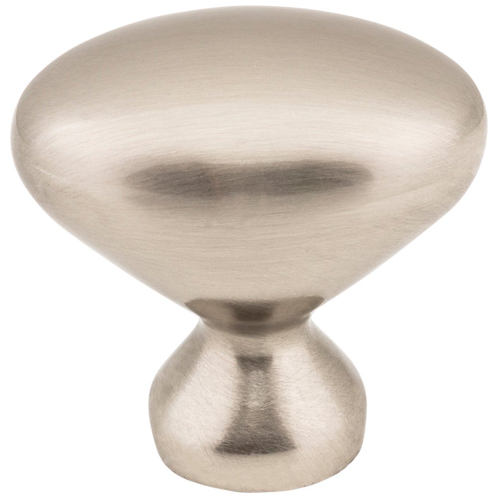 Hardware Resources 1-1/8" Overall Length Satin Nickel Oval Merryville Cabinet Knob