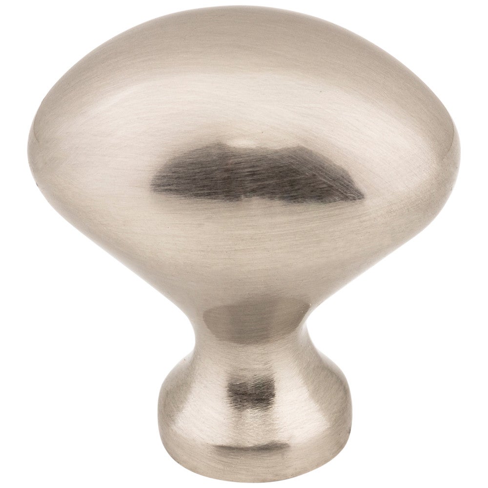 Hardware Resources 1-1/8" Overall Length Satin Nickel Oval Merryville Cabinet Knob