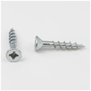 Hardware Resources #8 x 1" Zinc plated Flat Head Coarse Thread Combo Nib Screw with Type 17 Point Sold in Boxes of 2,000 pcs