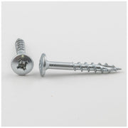 Hardware Resources # 8 x 1-1/4" Zinc Plated Square/Phillips Drive Type 17 Coarse Thread Standard Round Washer Head Screw Sold by the Keg