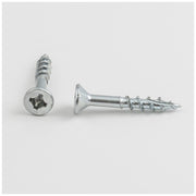 Hardware Resources #8 x 1-1/8" Zinc Plated Square/Phillips Drive Type 17 Coarse Thread Flat Head Nib Screw Sold by the Keg