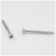 Hardware Resources #8 x 1-3/4" Zinc Plated Square/Phillips Drive Type 17 Coarse Thread Flat Head Nib Screw Sold by the Keg