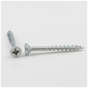 Hardware Resources #8 x 1-5/8"Zinc Plated Square/Phillips Drive Type 17 Coarse Thread Flat Head Nib Screw Sold by the Keg