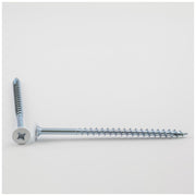 Hardware Resources #8 x 3" White Square/Phillips Drive Type 17 Coarse Thread Standard Round Washer Head Screw Sold by the Keg