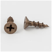 Hardware Resources #8 x 5/8" Antique Brass Phillips Drive Coarse Thread Flat Head Screw Sold by the Box