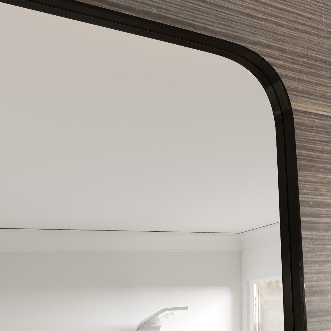 Eviva Harmony Black Metal Framed Mirror