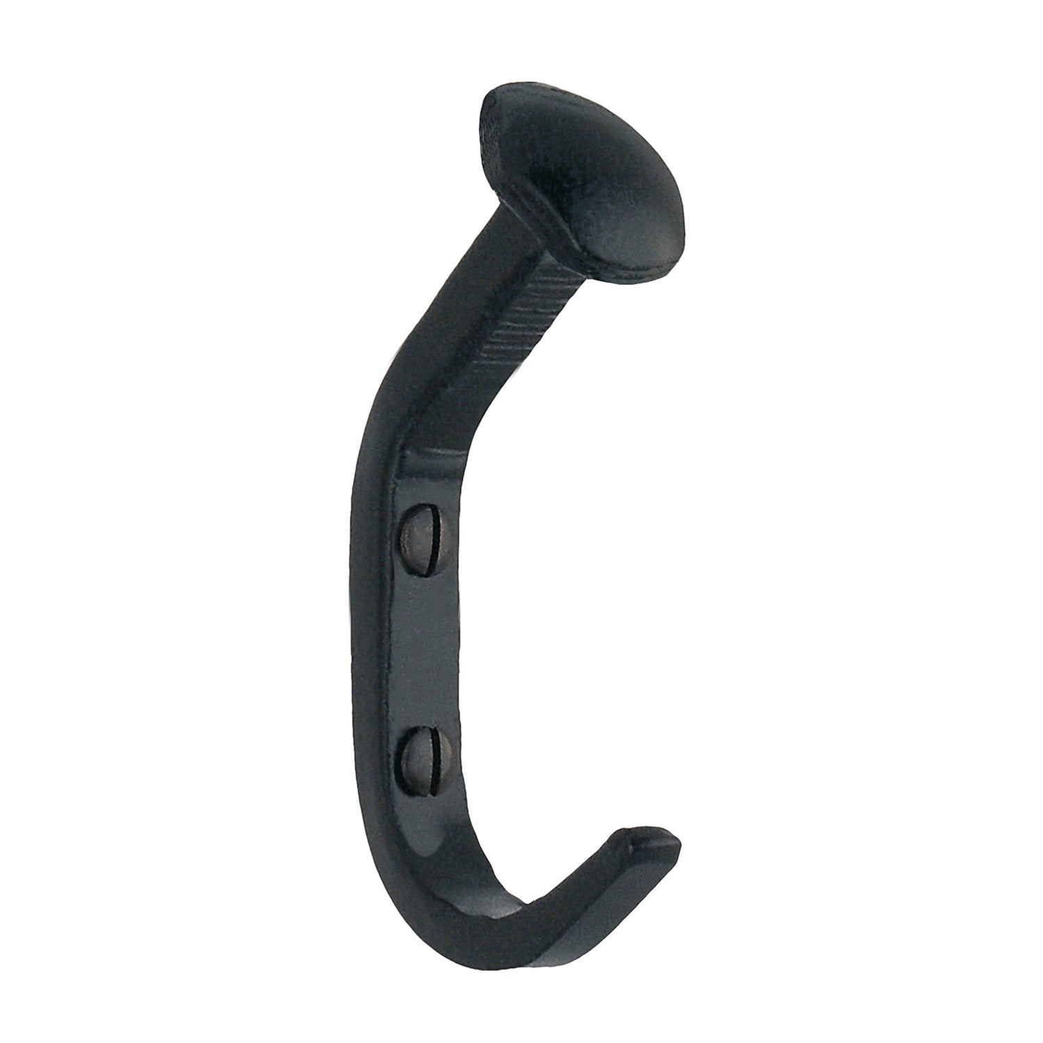 BESLAGSBODEN - Nail Hook, Black Wrought Iron, Height 70 mm