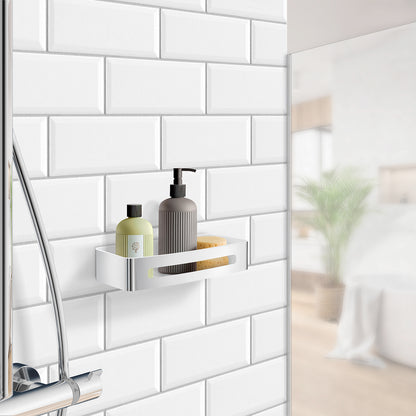 SIDELINE - Shower Basket with insert in Polished Stainess Steel
