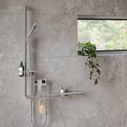 Living Shelf For Grab Bar Chromed