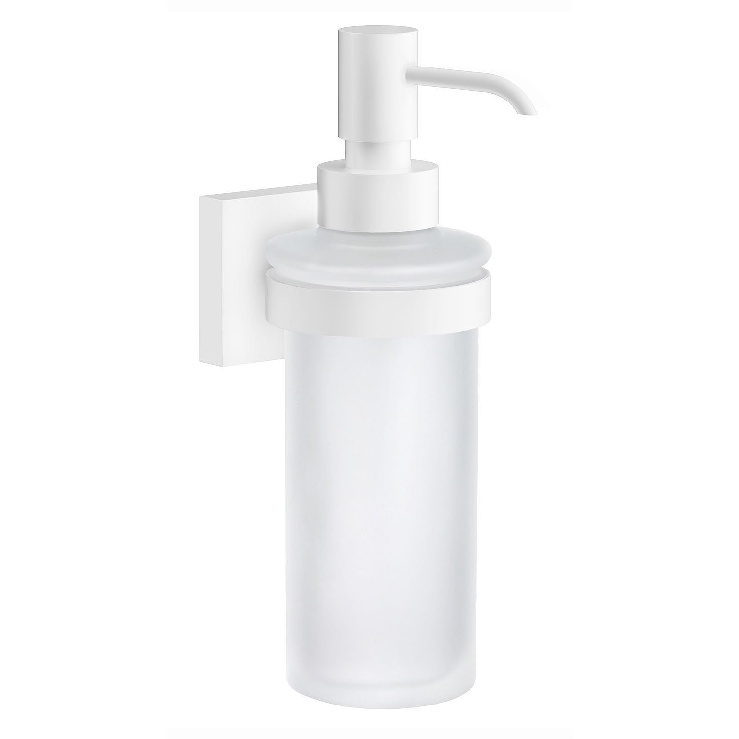 HOUSE - Holder with Frosted Glass Soap Dispenser wall mounted