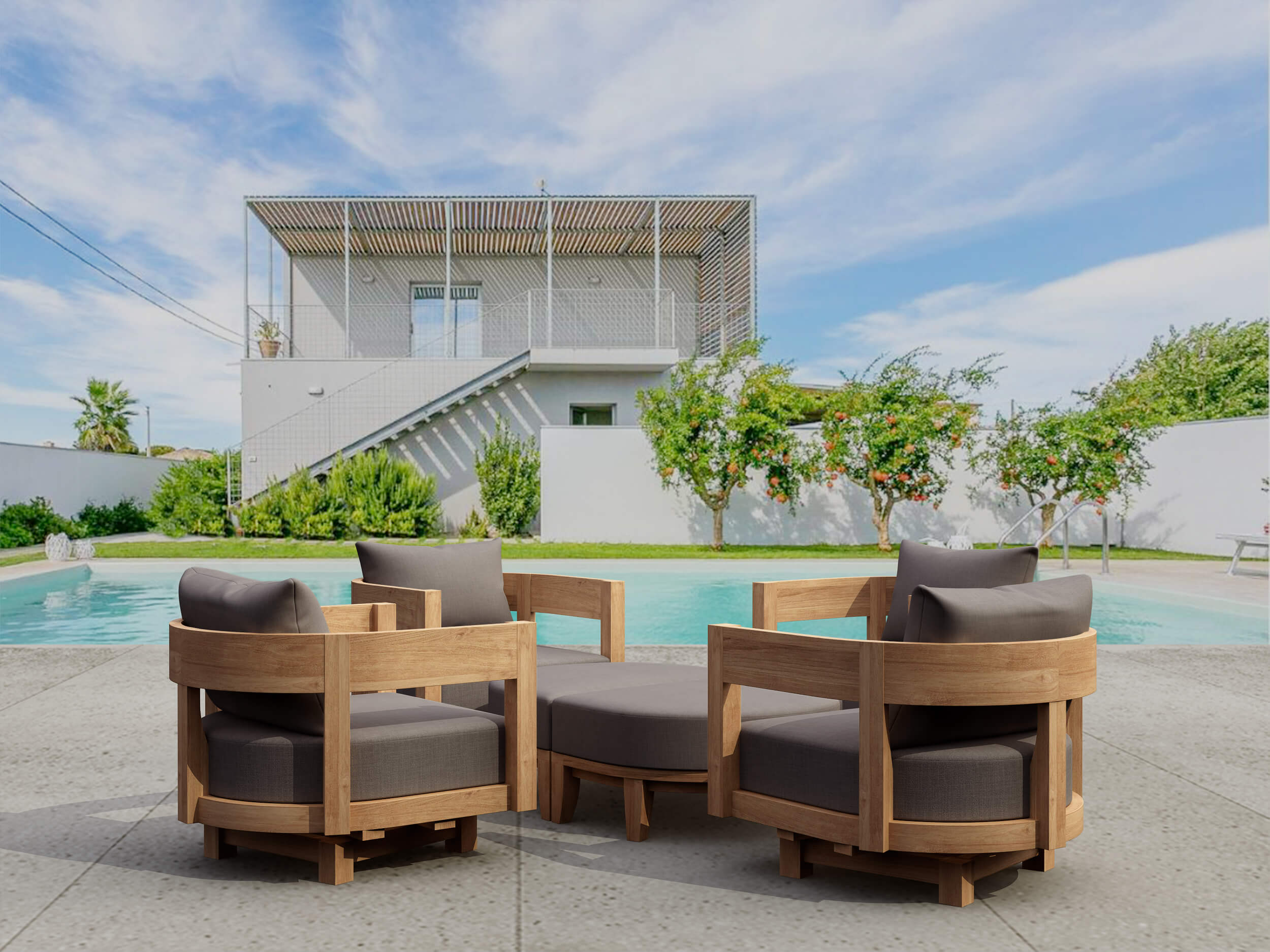Set-174 6-Pc Coronado Deep Seating Set