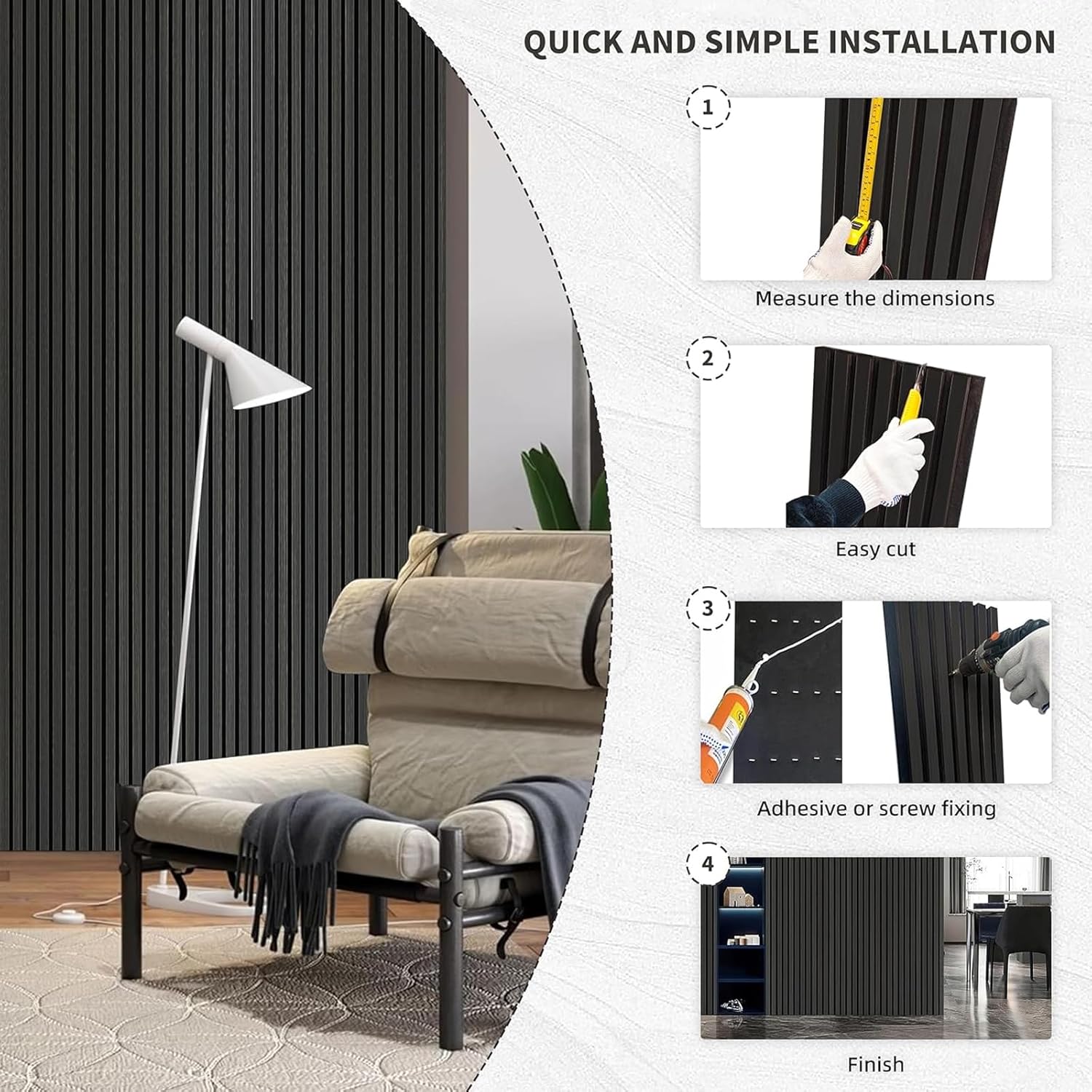 3D Slat Wall Panel-9001 9512 Series