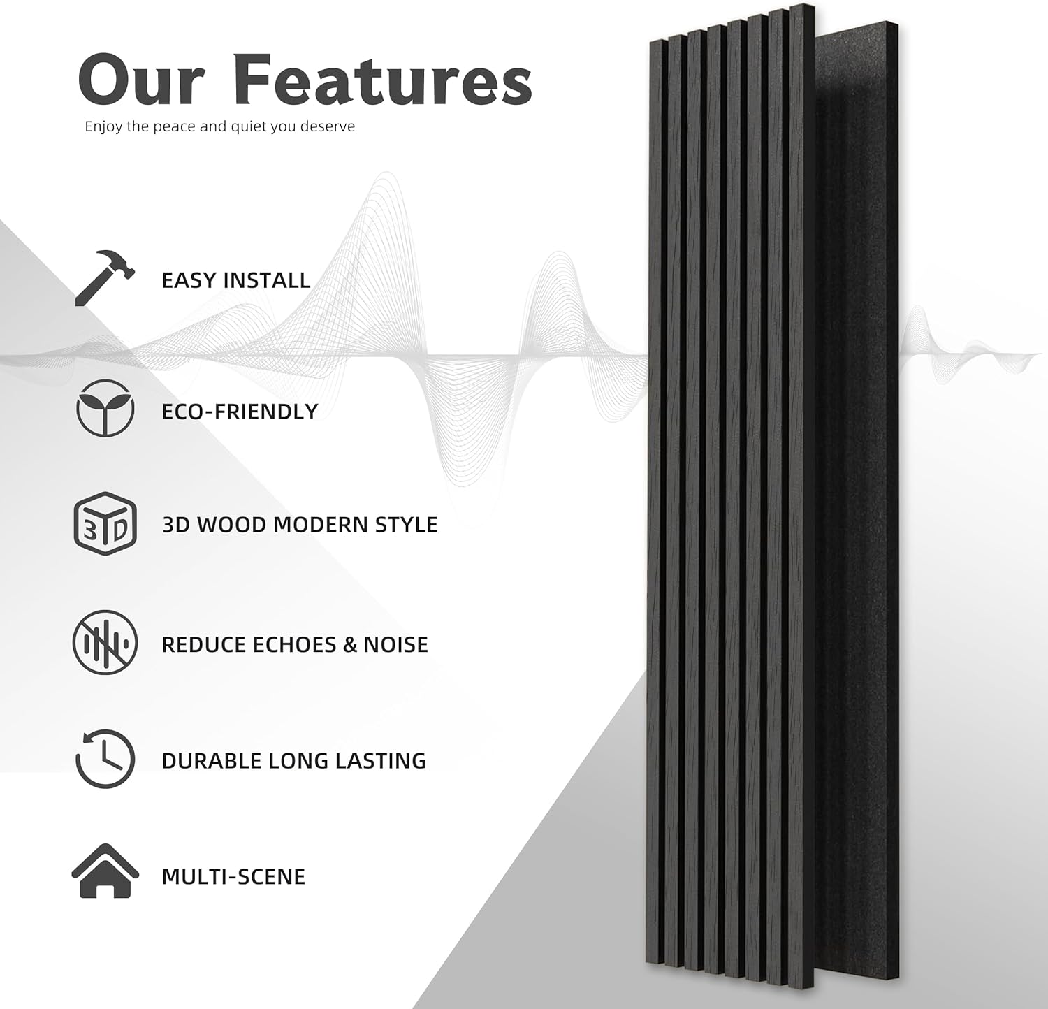 3D Slat Wall Panel-9001 9512 Series