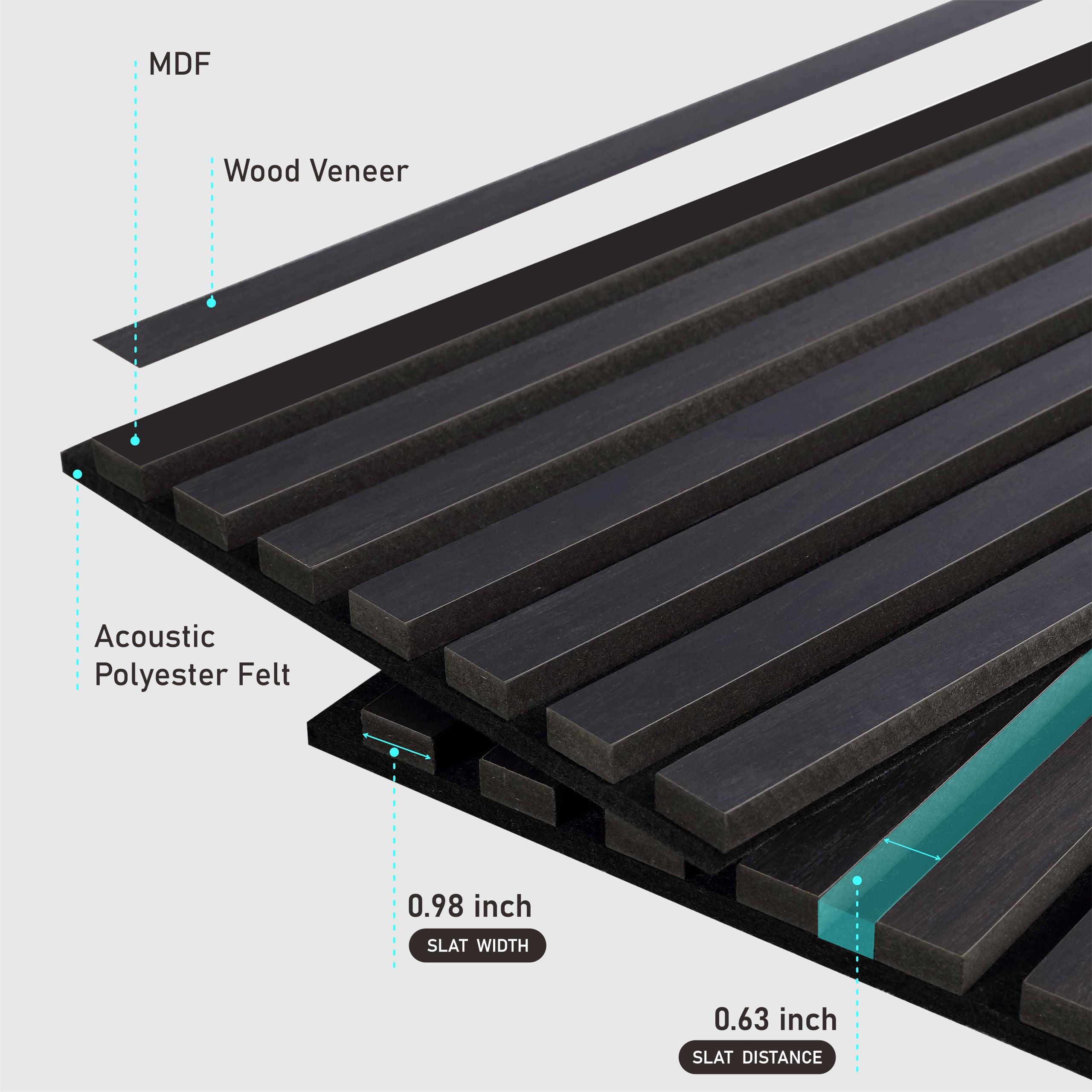 3D Slat Wall Panel-9001 9512 Series