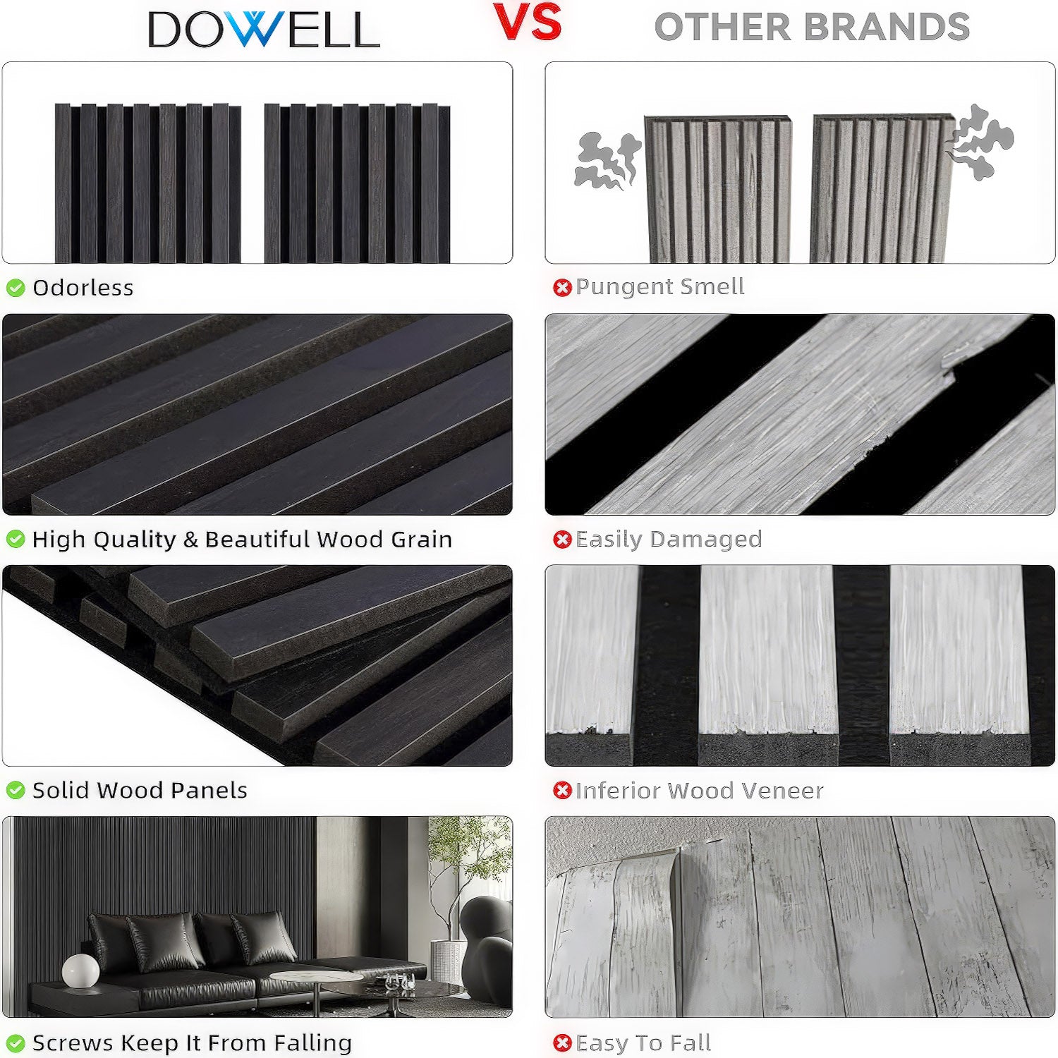 3D Slat Wall Panel-9001 9512 Series