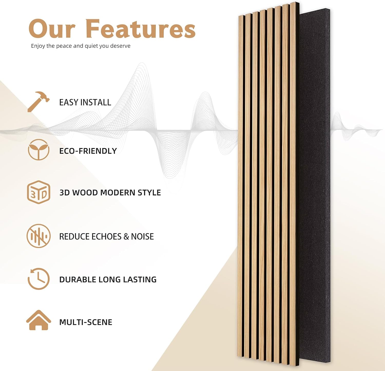 3D Slat Wall Panel-9001 9512 Series