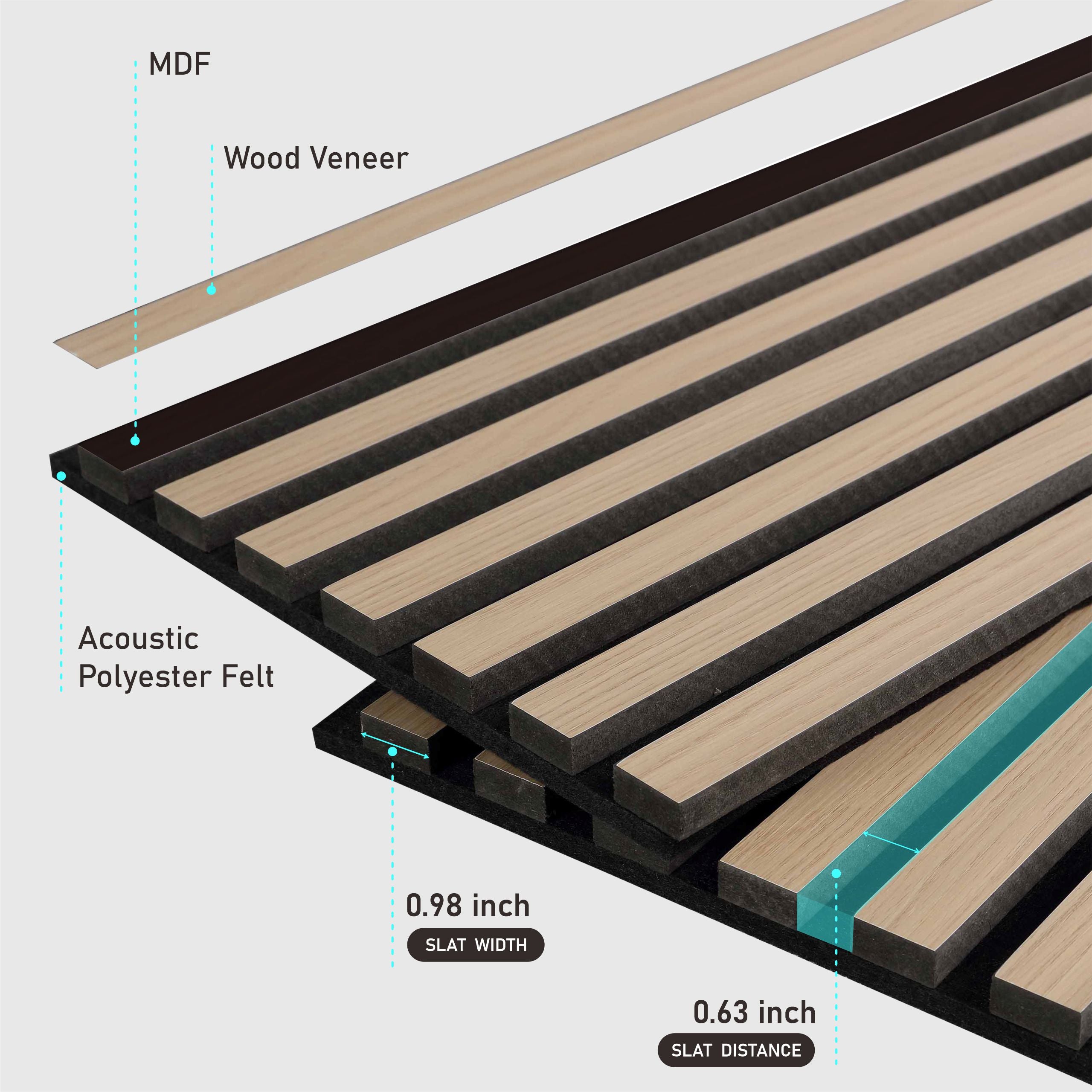 3D Slat Wall Panel-9001 9512 Series