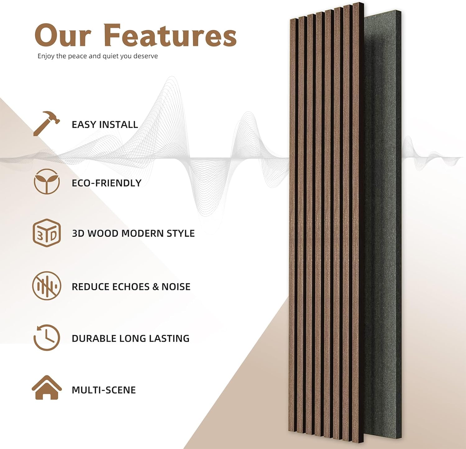 3D Slat Wall Panel-9001 9512 Series
