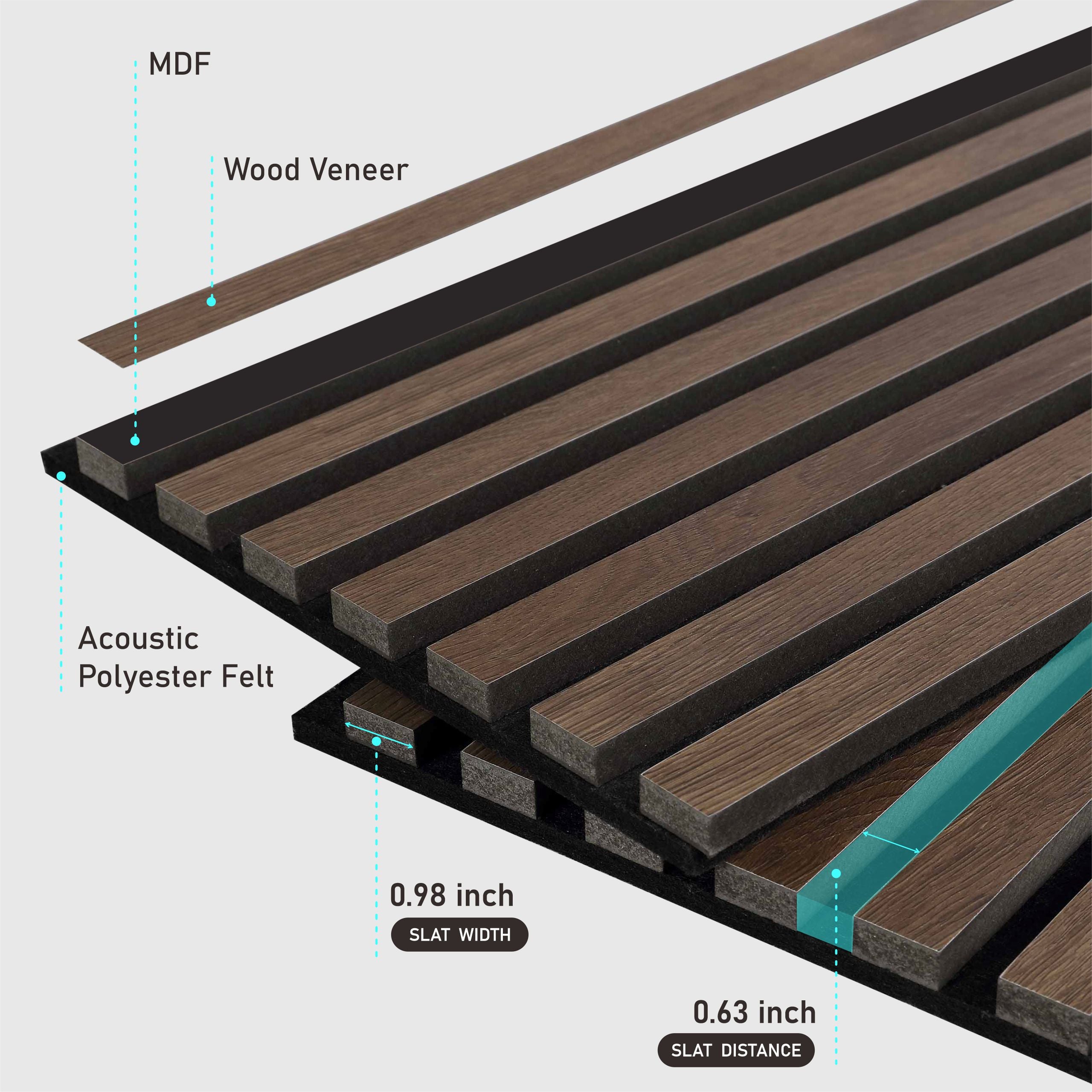 3D Slat Wall Panel-9001 9512 Series