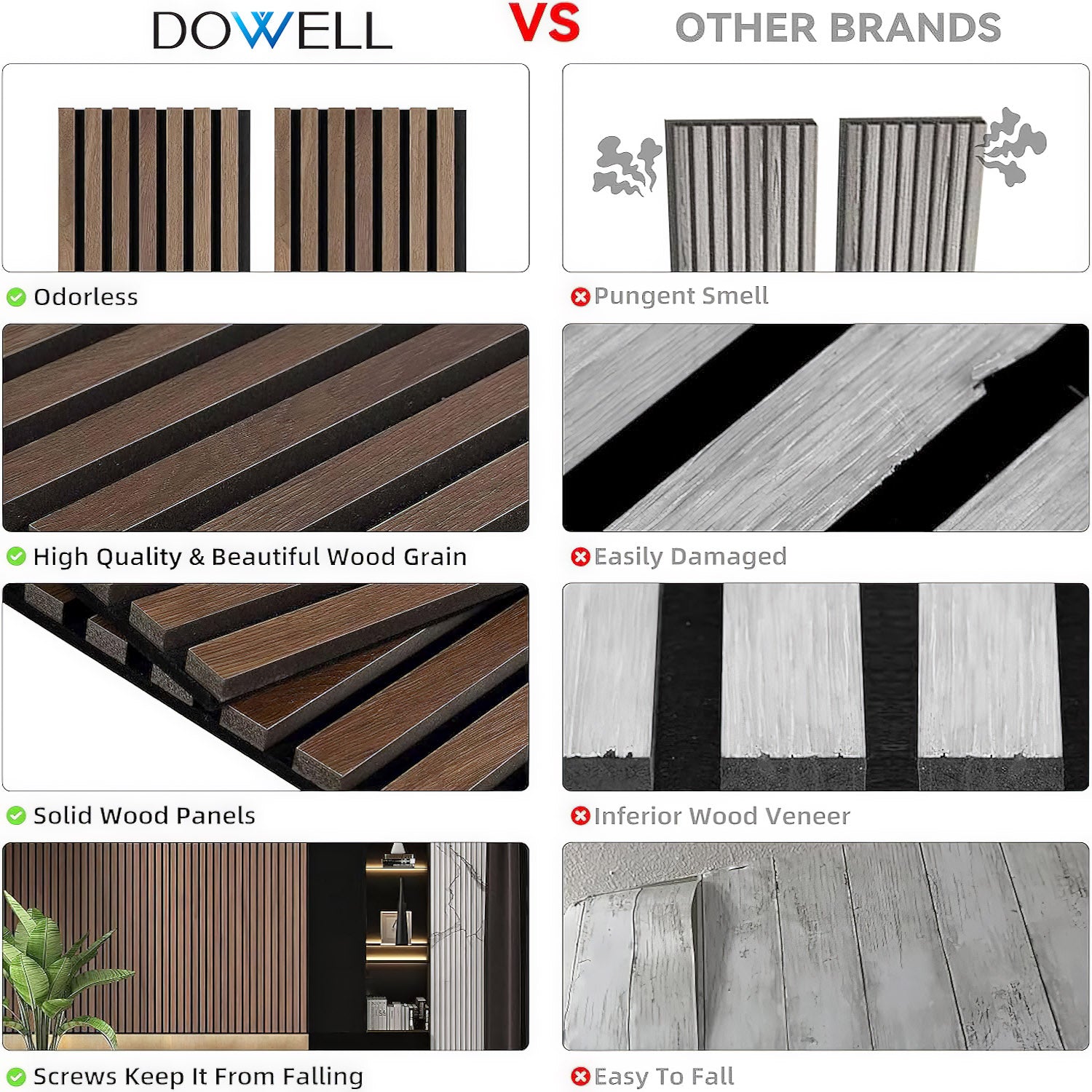 3D Slat Wall Panel-9001 9512 Series