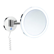 OUTLINE - Shaving/Make-up Mirror, Polished Chrome, x7 times, Wallmount