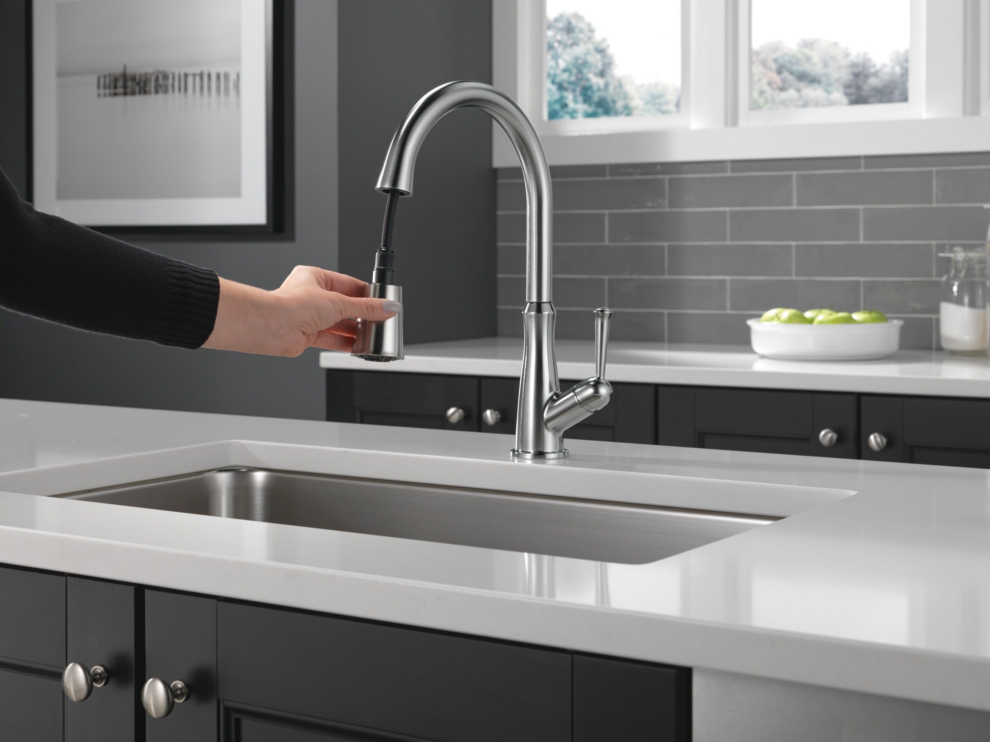 Delta Westville® Single Handle Pull-Down Kitchen Faucet