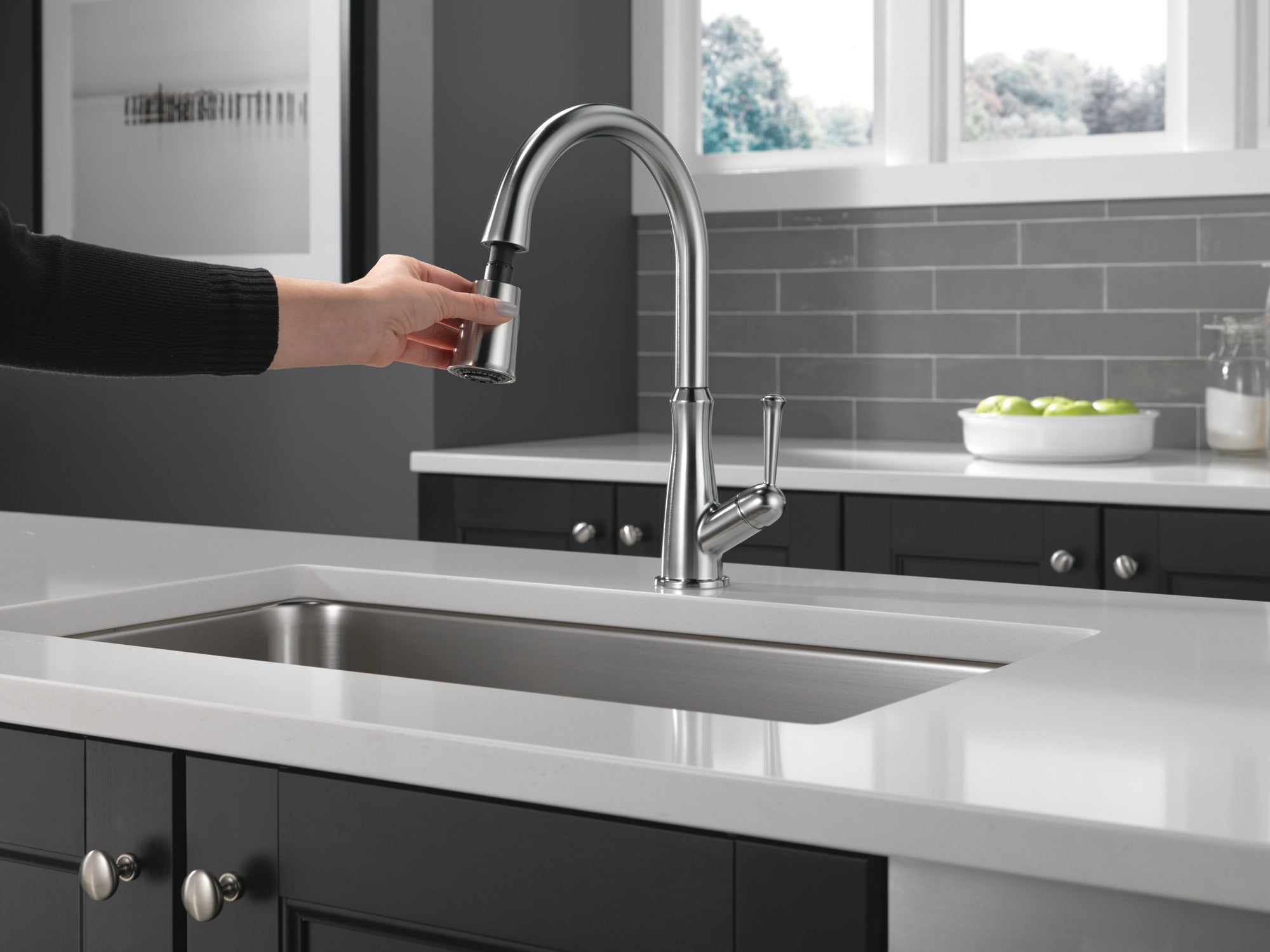 Delta Westville® Single Handle Pull-Down Kitchen Faucet