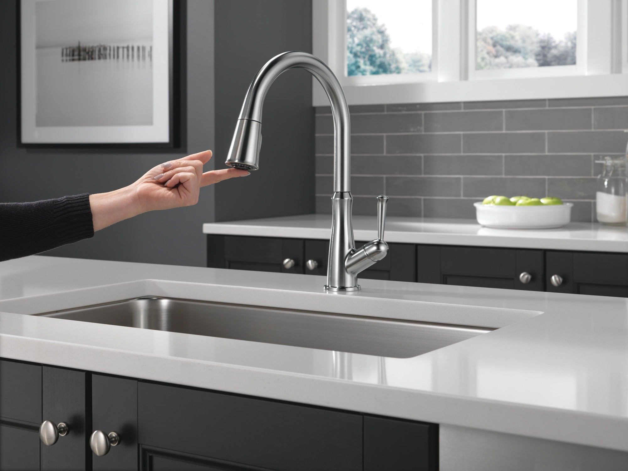 Delta Westville® Single Handle Pull-Down Kitchen Faucet
