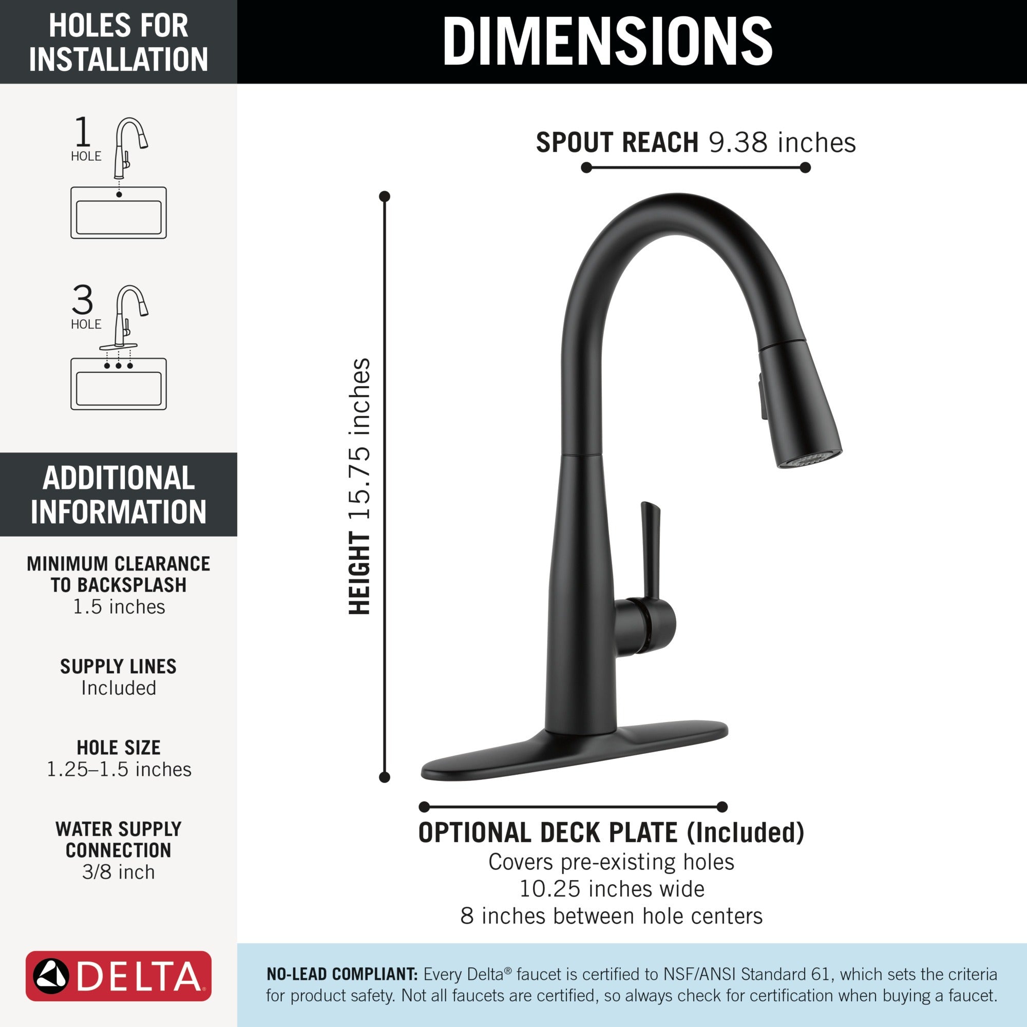 Delta Essa® Single Handle Pull-Down Kitchen Faucet