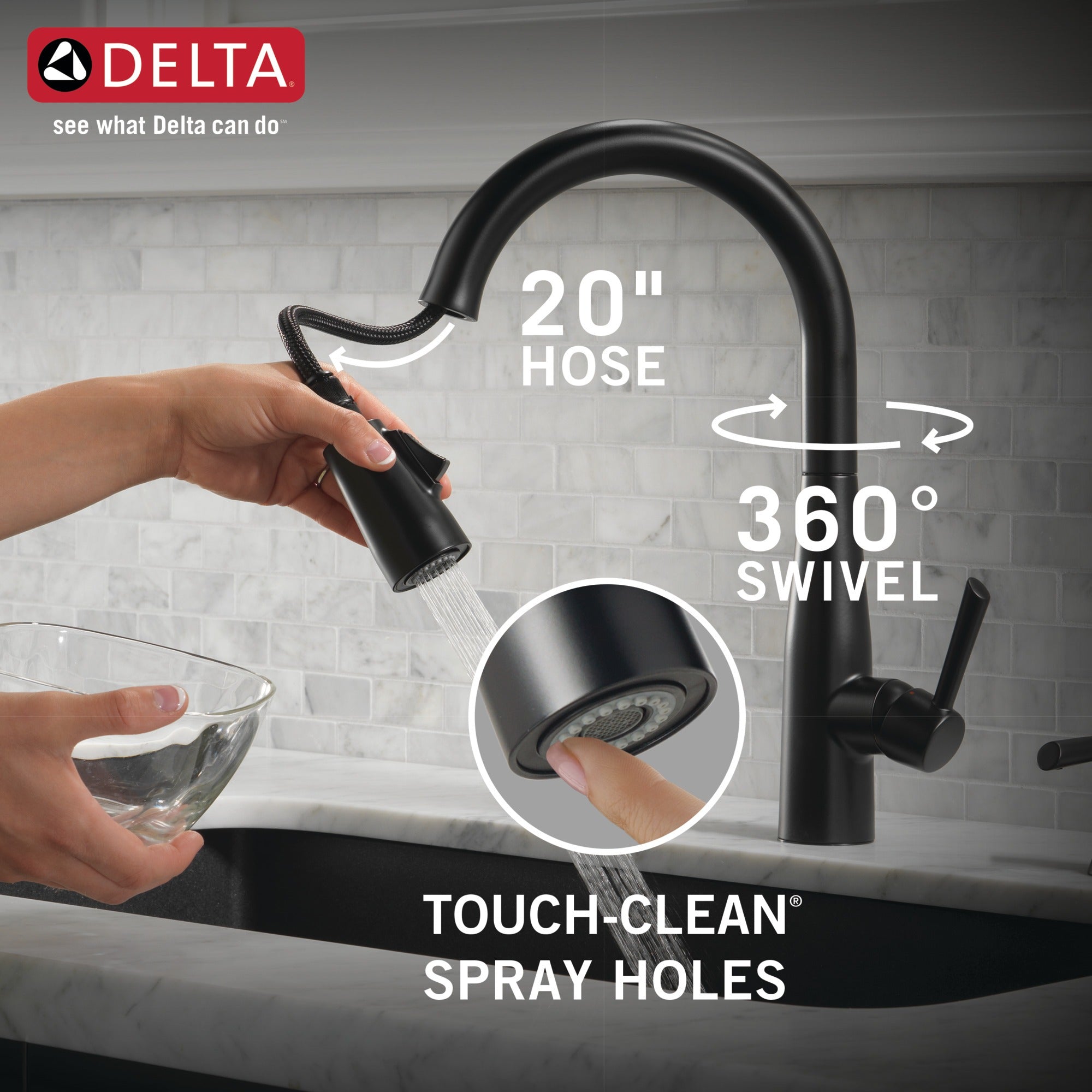 Delta Essa® Single Handle Pull-Down Kitchen Faucet